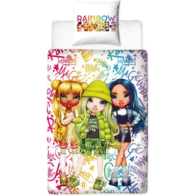 Parure de lit Enfant Rainbow High Jade, Sunny et Skyler HOME