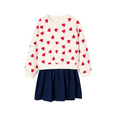 Robe 2 en 1 molleton et gaze de coton VERTBAUDET