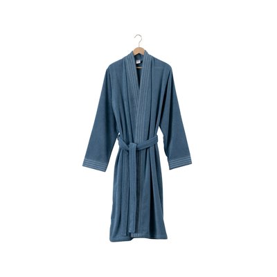 Peignoir col kimono coton DEMILUNE CARRE BLANC