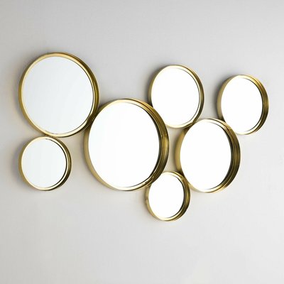 Miroir rond en verre et métal, Amarguilla RECOLLECTION