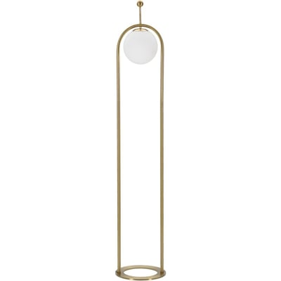 Lampadaire arc en fer globe en verre GLAM RECOLLECTION