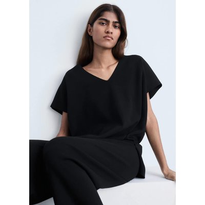 Top en maille col V MANGO