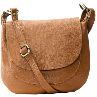 Sac bandouliere cognac La Redoute