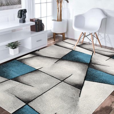 Tapis salon et chambre tissé motif géométrique PAR 3D UN AMOUR DE TAPIS
