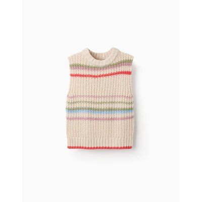 Pull sans Manches avec Rayures Colorées ZIPPY