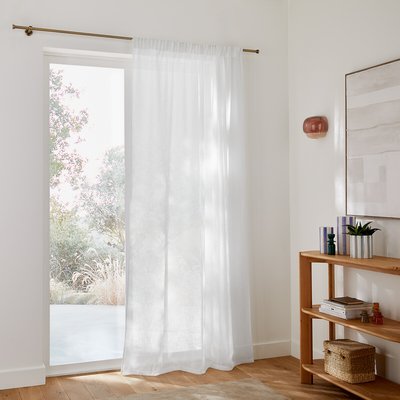 Nyong Gathered Braid Sheer Curtain LA REDOUTE INTERIEURS