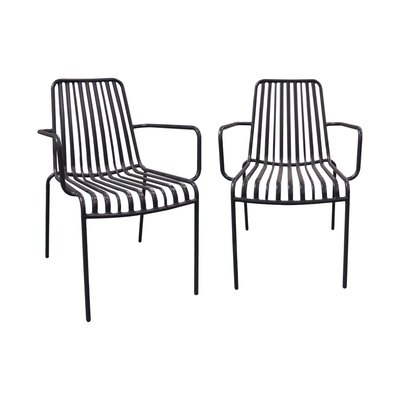 Fauteuil de jardin empilable acier (lot de 2) FLORIDA SWEEEK