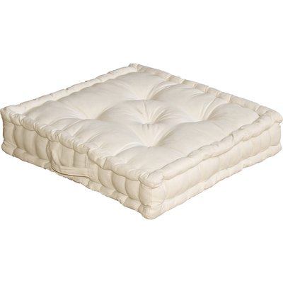 Coussin de sol uni en pur coton HOME MAISON