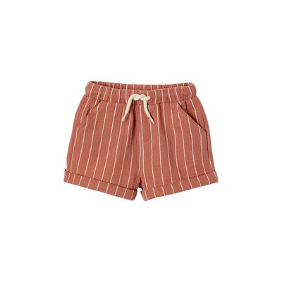 Short rayé en gaze de coton VERTBAUDET
