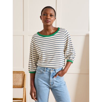 T-shirt rayé lin et viscose CYRILLUS
