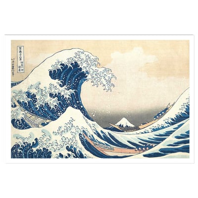 Poster The Great Wave off Kanagawa par Hokusai HEXOA