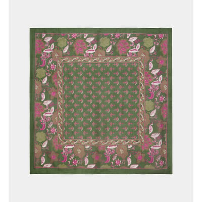 Foulard famaya fleuri en soie GALERIES LAFAYETTE