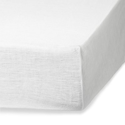 Drap housse lin lavé CAMILLE FEBRONIE