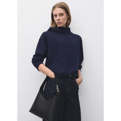 Pull-over col montant froncé MANGO