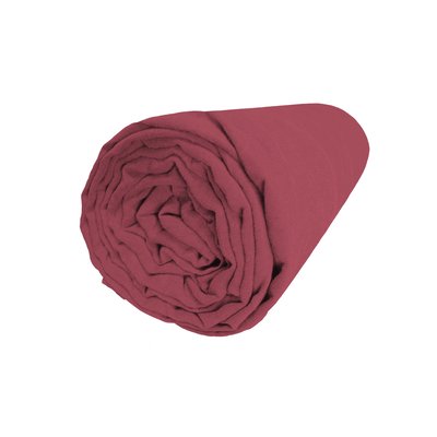Drap housse en lin lavé bonnet 30cm, NATURELLEMENT LIN BLANC CERISE