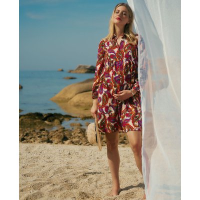 Robe chemisier de grossesse et d'allaitement Soledad multicolor CACHE COEUR