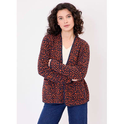 Veste souple maille jacquard LEOTI LA FIANCÉE