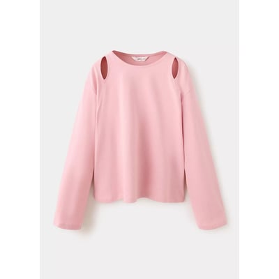 T-shirt coton à découpe MANGO KIDS