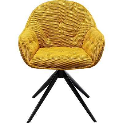 Chaise avec accoudoirs pivotante, CARLITO MESH KARE DESIGN