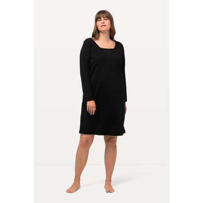 Chemise de nuit à col en V et manches ULLA POPKEN