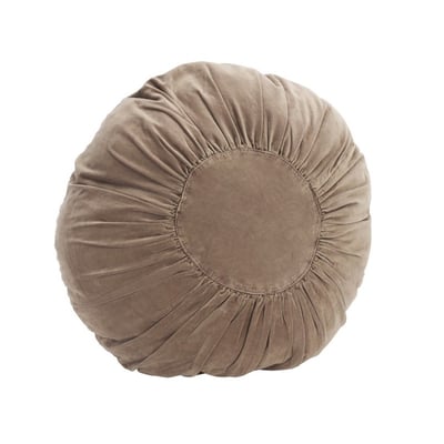 Coussin rond velours plissé MADAM STOLTZ