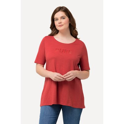 T-shirt avec broderie PURE. Décolleté rond ULLA POPKEN