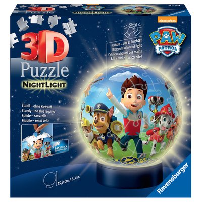 Puzzle 3D Ball 72 pièces illuminé - Pat'Patrouille RAVENSBURGER