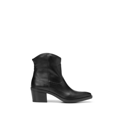 Bottines de style western en cuir de vache souple MARC O'POLO