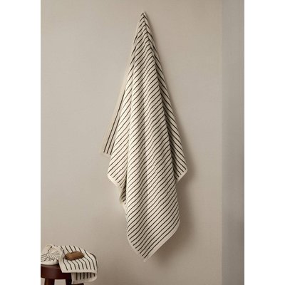 Serviette de bain en coton rayée bicolore MANGO HOME