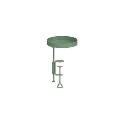 Support à plantes rond  à fixer hauteur réglable vert 20.9 x 14 cm JARDINDECO