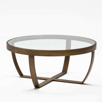 Table basse en verre rond, arrubial RECOLLECTION