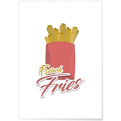 Affiche French Fries L'AFFICHERIE