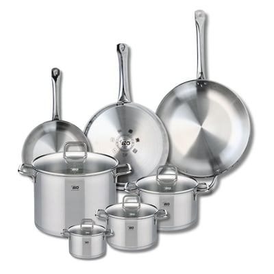 3 poêles 24/28/32cm + 4 faitouts 12/16/20/26cm PROFI CITRIN ELO