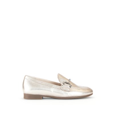 Mocassins en cuir grainé à talon décroché GABOR