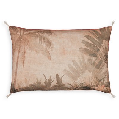 Housse coussin paysage palmiers lin/coton, Manali AM.PM