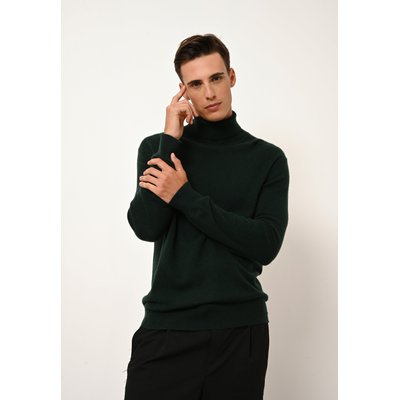 CONNOR pull col roulé cyprès en cachemire JUST CASHMERE