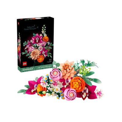 Botanical Collection Le joli bouquet de fleurs roses LEGO