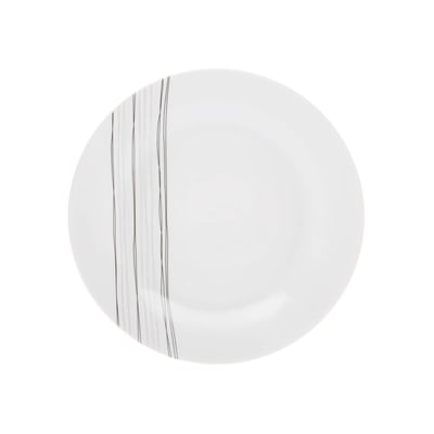 Lot de 6 assiettes à dessert en porcelaine LIGNES SECRET DE GOURMET