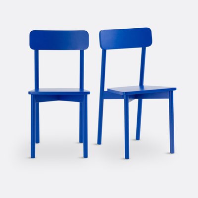 Set van 2 stoelen in gekleurd massief beukenhout, Jodi LA REDOUTE INTERIEURS