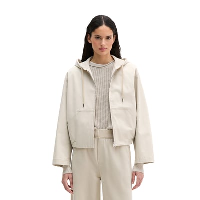 Blouson avec capuche loose en sergé de coton brossé MARC O'POLO