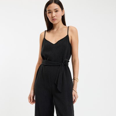 Combinaison pantalon à fines bretelles, col V LA REDOUTE COLLECTIONS