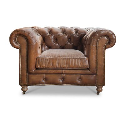Fauteuil chesterfield en cuir SAINT PAUL PRODUIT INTERIEUR BRUT