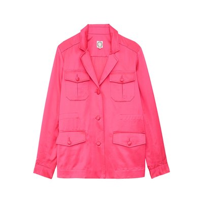 Veste Flipper rose satin INES DE LA FRESSANGE PARIS