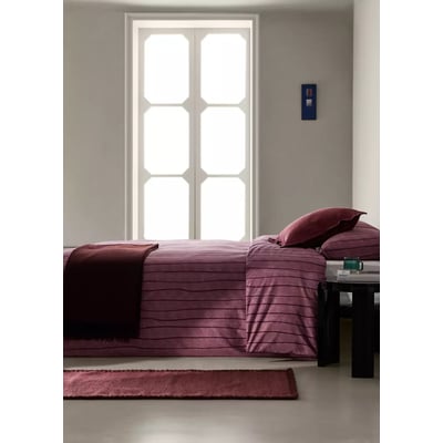 Housse de couette 100 % coton rayures lit 90 cm MANGO HOME