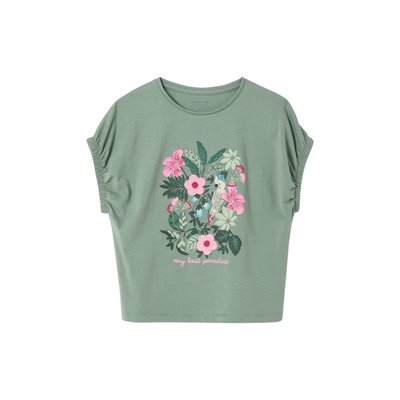 T-shirt à fleurs brodées manches courtes VERTBAUDET