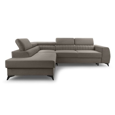 Canapé d'Angle Convertible en Velours 5 places - ANETA LISA DESIGN