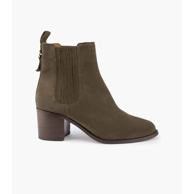 Bottine cuir velours CÉCILIA MAISON TOUFET