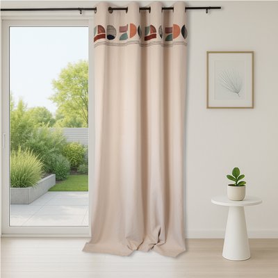 Rideau design en coton lavé SUD ETOFFE