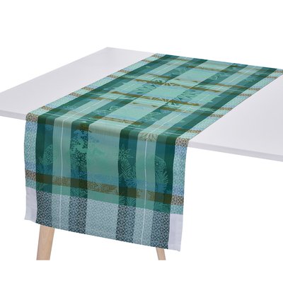 Chemin de table en Coton, HIVER EN ECOSSE LE JACQUARD FRANCAIS