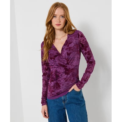 Henley Cache-Cœur en Mesh Papillons et Inscriptions JOE BROWNS